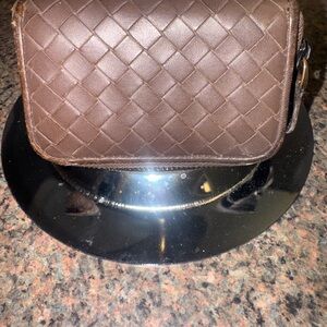 Bottega Veneta Dark Brown mini Leather Wallet EUC
